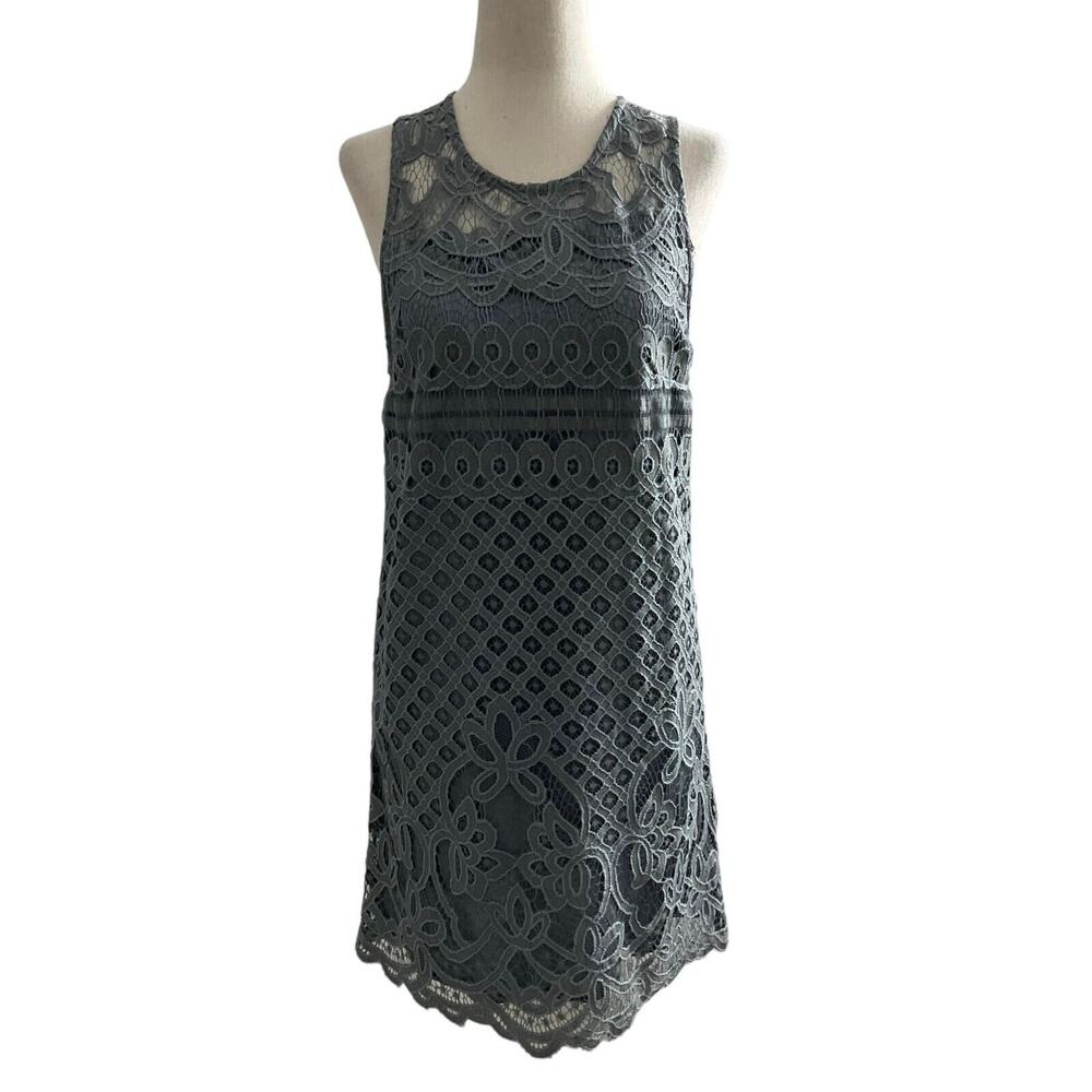 Flutter Dance & Marvel Women Size Medium Gray Lace Dress (30-481)